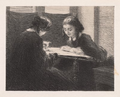 Le ricamatrici da Ignace Henri Jean Fantin Latour