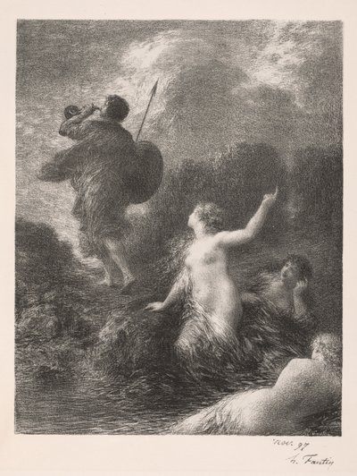 Il crepuscolo degli dei: Sigfrido e le fanciulle del Reno da Ignace Henri Jean Fantin Latour