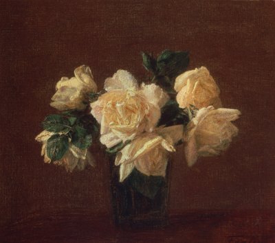 Rose gialle da Ignace Henri Jean Fantin Latour