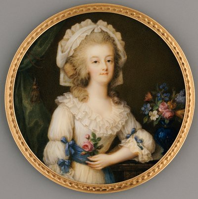 Una miniatura fine e importante di Maria Antonietta, c.1780-85 da Ignace Jean Victor Campana