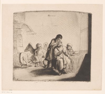 Guarigione degli occhi di Tobia da Ignace Joseph de Claussin (attributed to)
