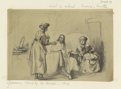 Cristo con Maria e Marta da Ignace Joseph de Claussin (possibly)