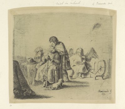 Guarigione del cieco Tobia da Ignace Joseph de Claussin