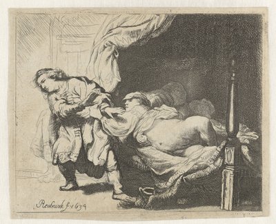 Giuseppe e la moglie di Potifar da Ignace Joseph de Claussin