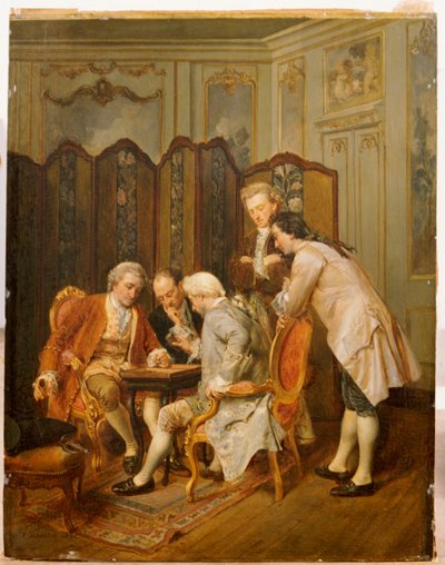I giocatori di backgammon da Ignacio Leon y Escosura