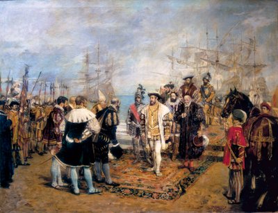 Lo sbarco di Francesco I nel porto di Valencia da Ignacio Pinazo Camarlech