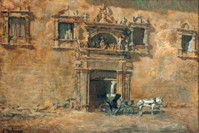 Il portale del Palacio di Peñaranda de Duero da Ignacio Zuloaga y Zabaleta