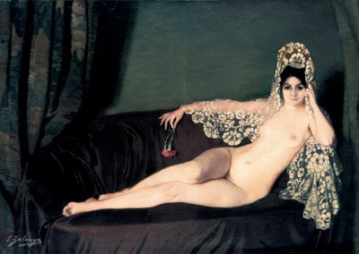 Nudo femminile - Ritratto della contessa Anna principessa Brancoveanu (Brancovan) da Ignacio Zuloaga y Zabaleta