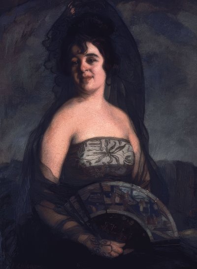 La dama del ventaglio da Ignacio Zuloaga y Zabaleta