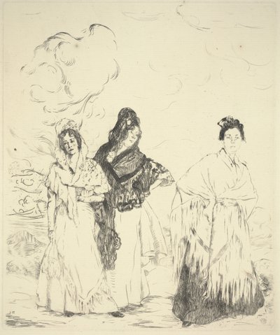 Las Manolas, c.1899 da Ignacio Zuloaga y Zabaleta