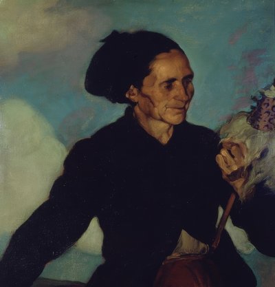 Donna che fila – 1911 da Ignacio Zuloaga y Zabaleta