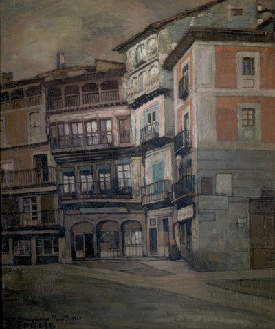 Villaggio spagnolo – Paesaggio di Castiglia da Ignacio Zuloaga y Zabaleta