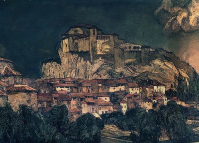 Paesaggio di Alquézar (dettaglio), 1916 da Ignacio Zuloaga y Zabaleta