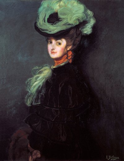 Ritratto di Anny Bourdin (?) da Ignacio Zuloaga y Zabaleta