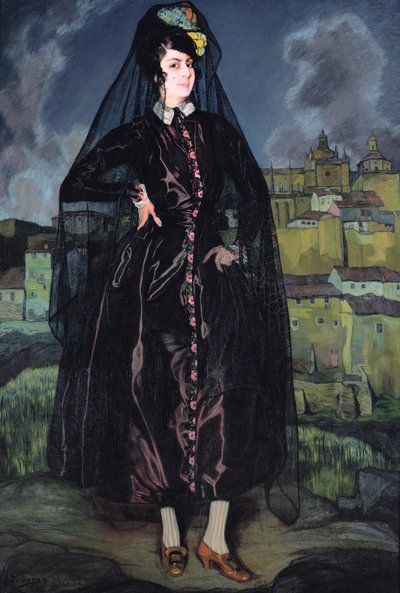 Ritratto di Anita Ramirez in nero, 1916 da Ignacio Zuloaga y Zabaleta