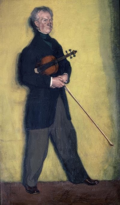 Ritratto del violinista Larrapide da Ignacio Zuloaga y Zabaleta