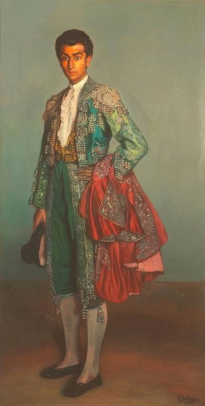 Ritratto del torero Rafael Albaicin da Ignacio Zuloaga y Zabaleta