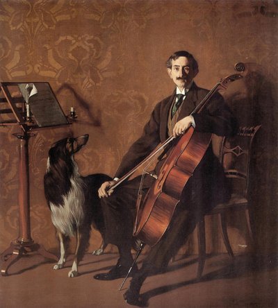 Ritratto del violoncellista Juan de Azurmendi da Ignacio Zuloaga y Zabaleto