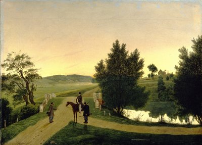 Paesaggio con cacciatori da Ignati Stepanovich Shchedrovsky