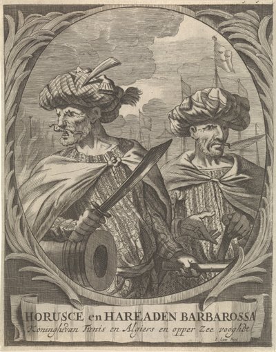 Ritratti di Horusce e Hareaden Barbarossa, pirati barbareschi da Ignatius Lux