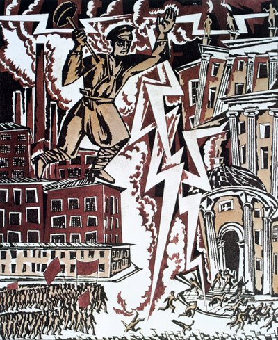 Il Fulmine Rosso, 1919 da Ignaty Nivinsky