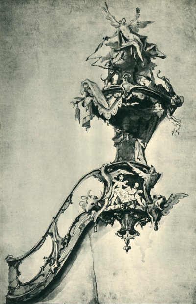 Progetto per un pulpito, metà-fine XVIII secolo, 1943 da Ignatz Günther