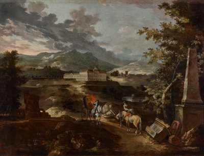 Paesaggio con castello di Stattenberg da Ignaz Flurer