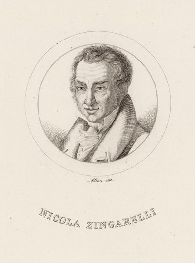 Ritratto del Compositore Nicola Antonio Zingarelli, 1752-1837 da Ignazio Altini