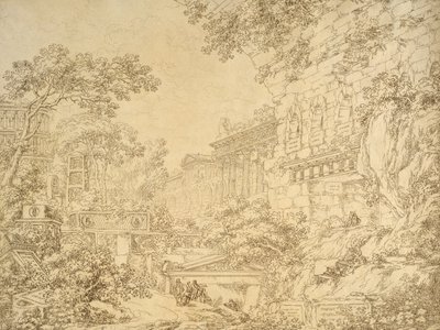 Paesaggio con rovine da Ignazio Degotti