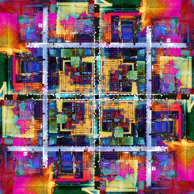 Un vivace mosaico urbano da Igor Shrayer