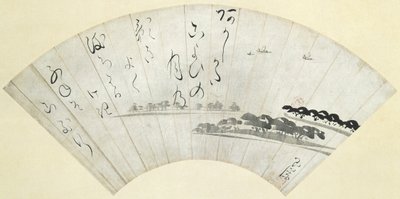 Baia di Akashi, fine XVIII secolo da Ike Gyokuran