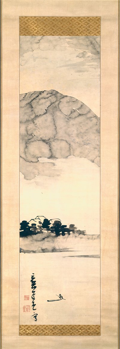 Pittura a Dita di un Paesaggio, XVIII secolo da Ike no Taiga
