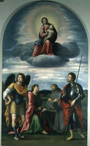 Madonna col Bambino e santi da Il  Francia