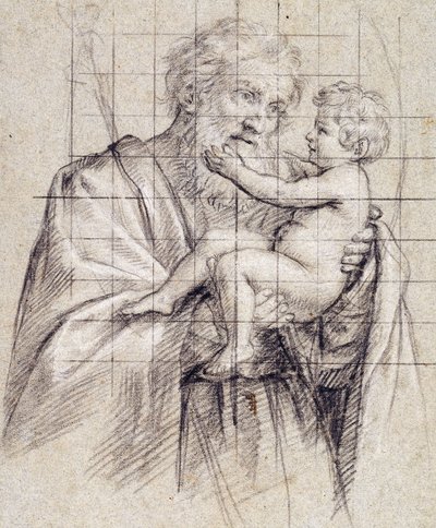 San Giuseppe che tiene il Bambino Gesù da Il Sassoferrato