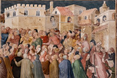 Dettaglio di affreschi da Ilario and others Ugolino di Prete
