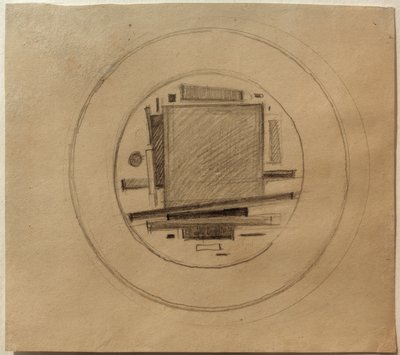 Progetto di pittura suprematista per porcellana da Ilja Grigorewitsch Tschaschnik