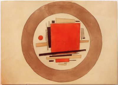 Progetto di pittura suprematista per porcellana da Ilja Grigorewitsch Tschaschnik