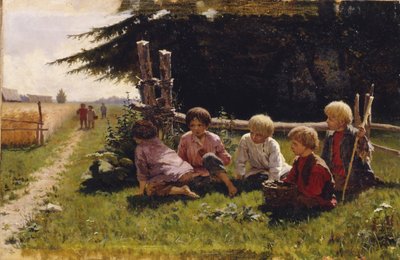 Bambini in agguato da Illarion Mikhailovich Pryanishnikov