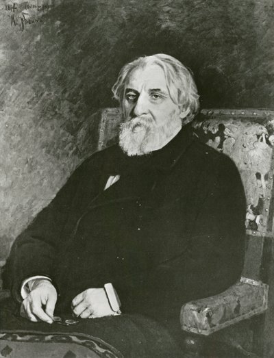 Ritratto di Ivan Turgenev da Ilya Efimovich (after) Repin