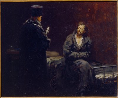 Prima della confessione da Ilya Efimovich Repin
