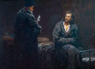 Prima della confessione da Ilya Efimovich Repin