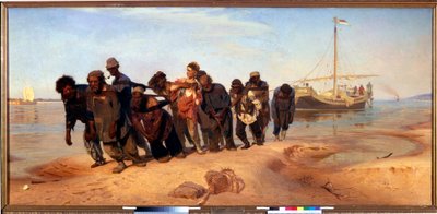 I barcaioli del Volga (Russia) da Ilya Efimovich Repin