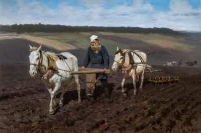Lev Tolstoj lavoratore da Ilya Efimovich Repin