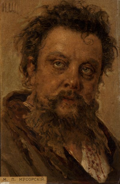 Modest Mussorgsky, compositore russo da Ilya Efimovich Repin