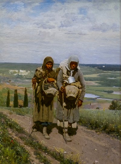 Donne pie in pellegrinaggio da Ilya Efimovich Repin