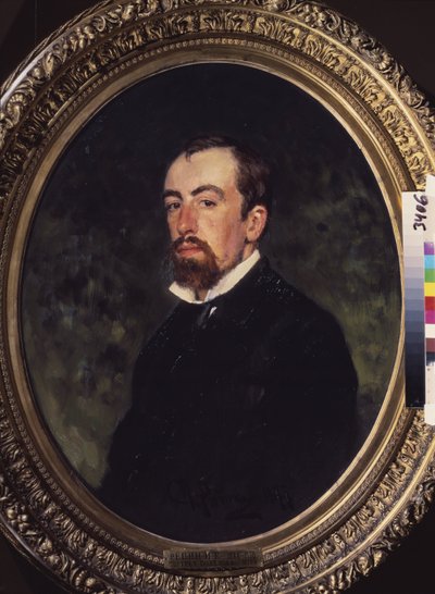 Ritratto di Vassili Polenov da Ilya Efimovich Repin