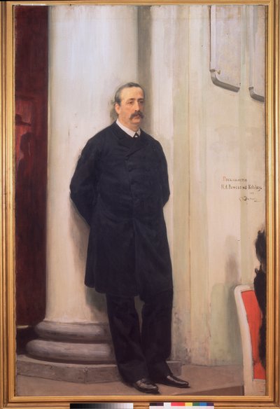 Ritratto del compositore e chimico Alexandre Borodine (1833-1887) da Ilya Efimovich Repin