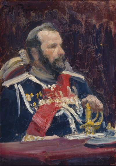 Ritratto del Generale Alexei Nikolayevich Kuropatkin, c. 1901-1902 da Ilya Efimovich Repin
