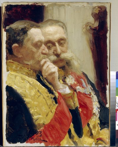 Ritratto di I. Goremykin e N. Gerard membri del Consiglio di Stato da Ilya Efimovich Repin