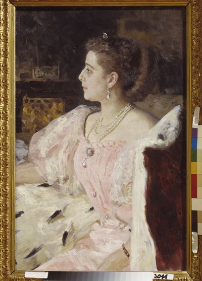 Ritratto della principessa Nitalia Golovina da Ilya Efimovich Repin